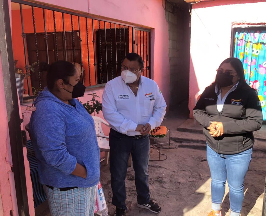 CROC brinda ayuda familias necesitadas de Frontera; entrega despensas 
