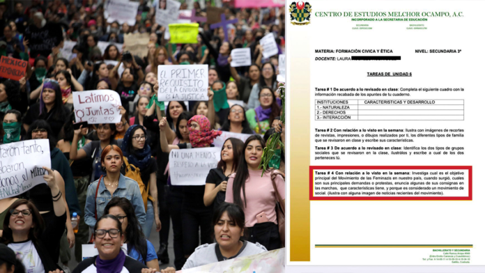 Denuncian a maestra por llamar 'feminazis' a colectivos feministas en Saltillo