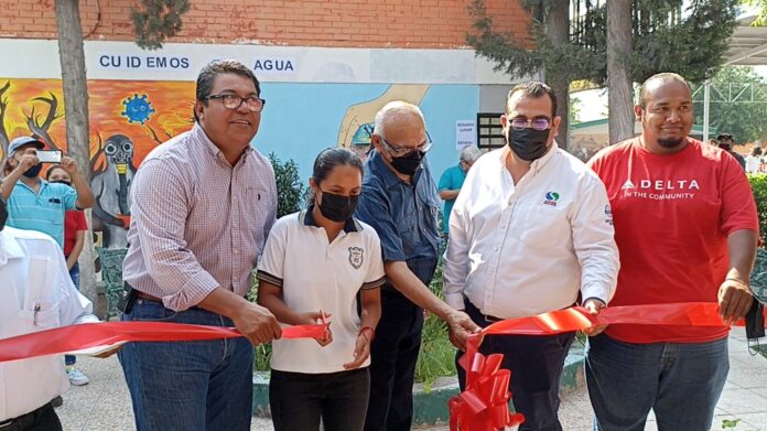 Inauguran espacio dedicado al cuidado del agua en la Secundaria General # 2 de Frontera