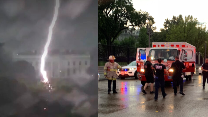 Cae rayo en la Casa Blanca; hay al menos cuatro heridos de gravedad