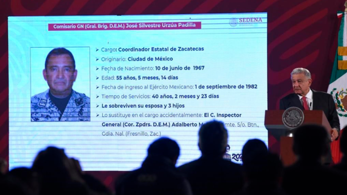 AMLO lamenta asesinato del líder de la GN en Zacatecas