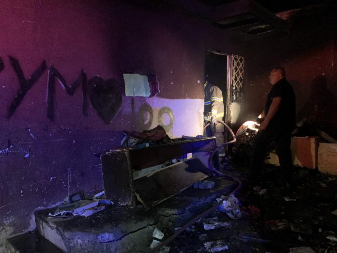 En la colonia Las Virgenes fue el incendio