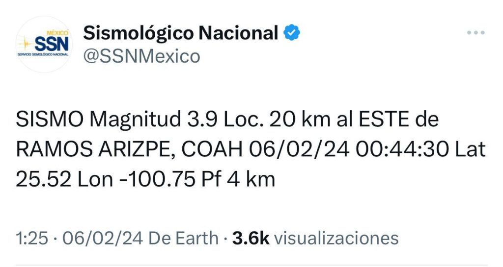temblor