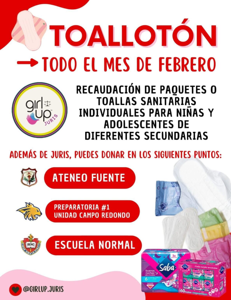 Estudiantes de UAdeC invitan a colecta de toallas sanitarias en Saltillo