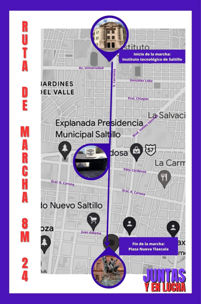 Juntas y en Lucha, mujeres alistan marcha del 8 de marzo en Saltillo