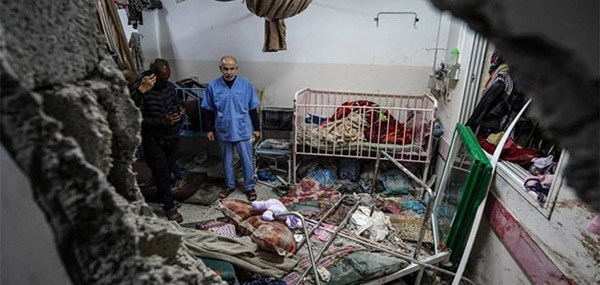 Las fuerzas de Israel lanzan ataque al  Hospital Nasser en Gaza