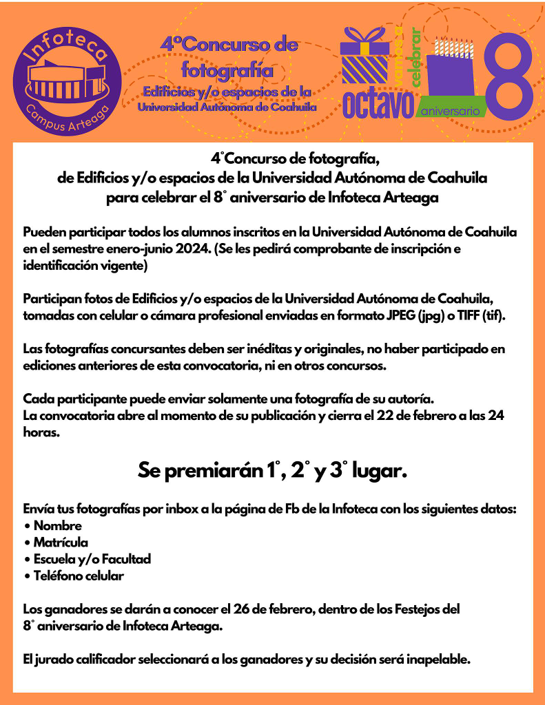 UAdeC invita, participa en el Concurso de fotografía de espacios universitarios