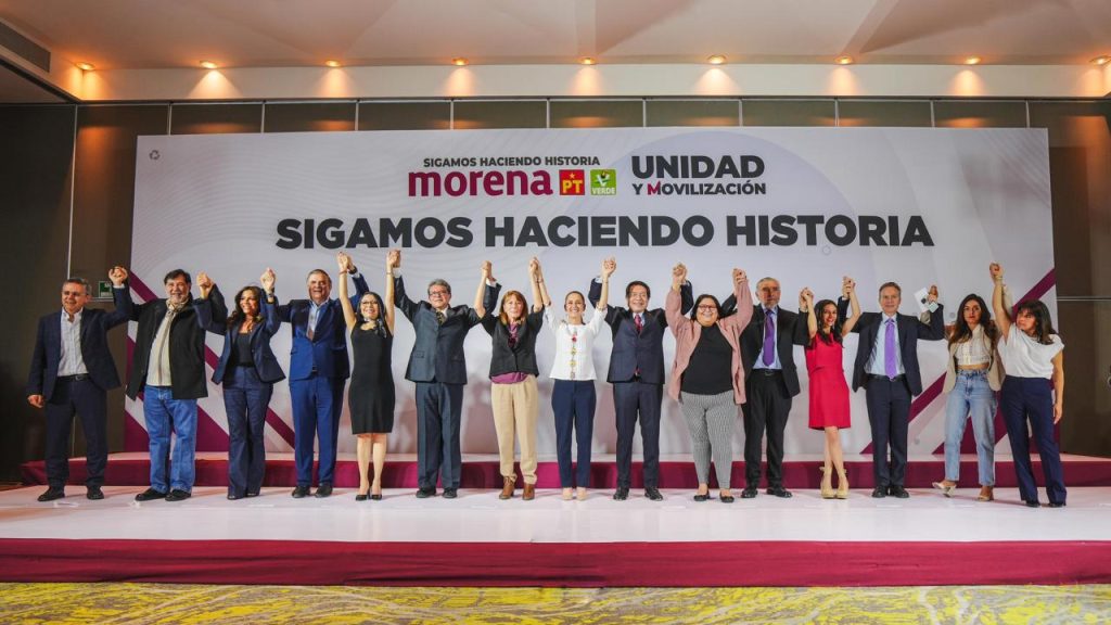Claudia Sheinbaum Pardo presenta equipo de campaña rumbo a la presidencia de la República