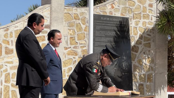 Conmemoran el 111 aniversario de la firma del Plan de Guadalupe