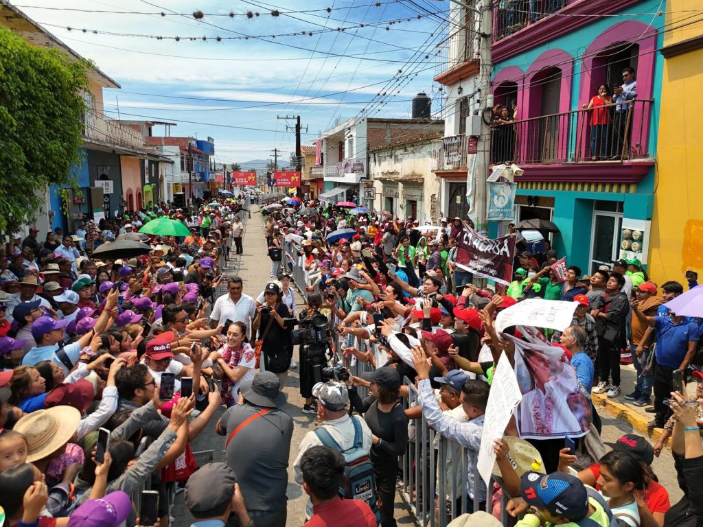 Más de 50 mil personas muestran apoyo a Claudia Sheinbaum y su segundo piso de la 4T en Oaxaca