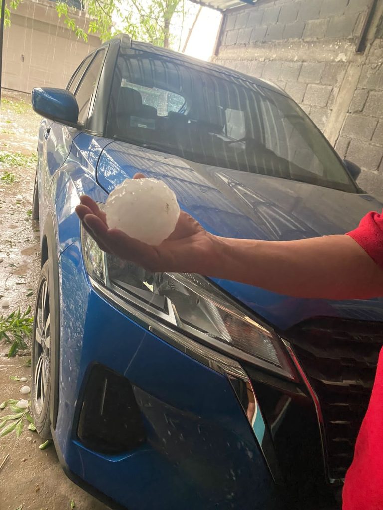 Fuerte granizada azota la Región Carbonífera