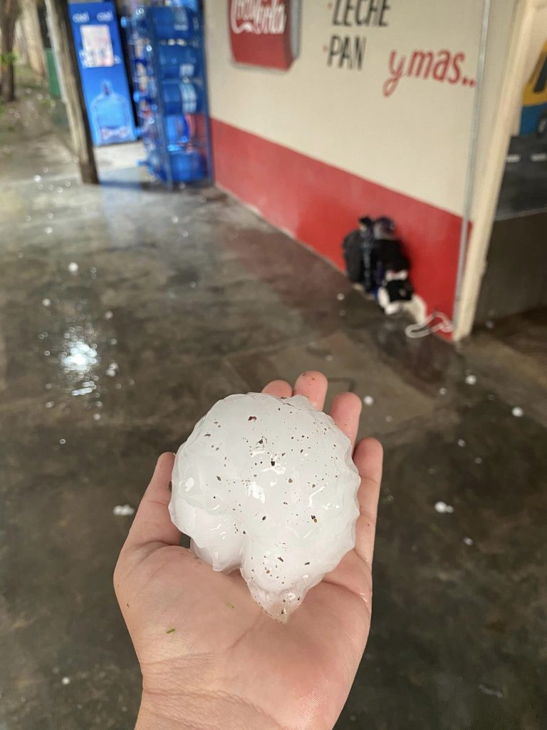 Fuerte granizada azota la Región Carbonífera