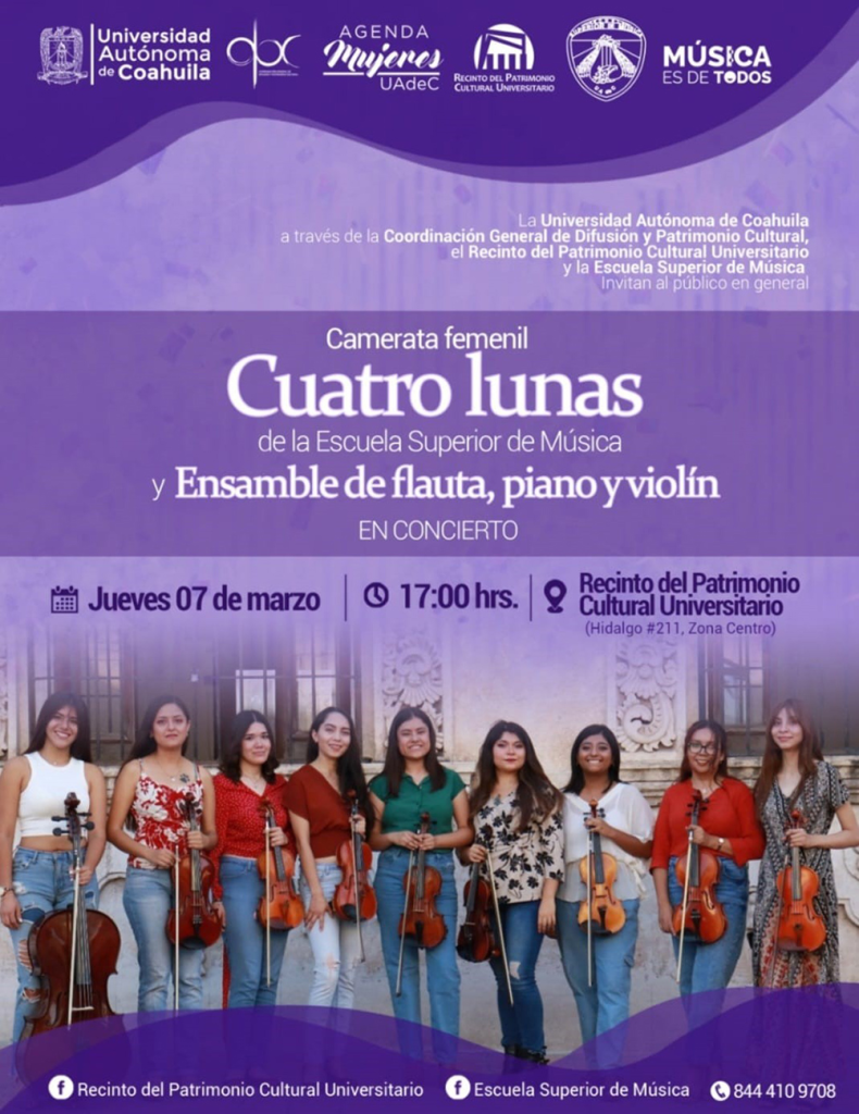 UAdeC Unidad Saltillo invita a conmemoración del Día Internacional de la Mujer