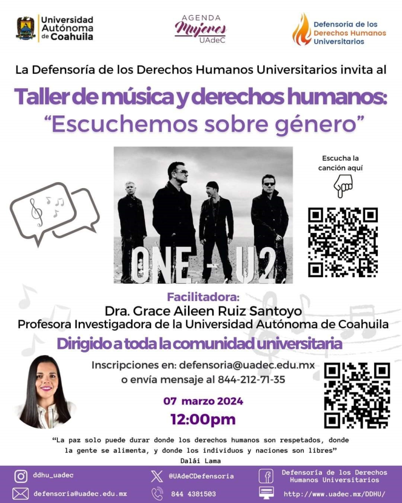 UAdeC Unidad Saltillo invita a conmemoración del Día Internacional de la Mujer