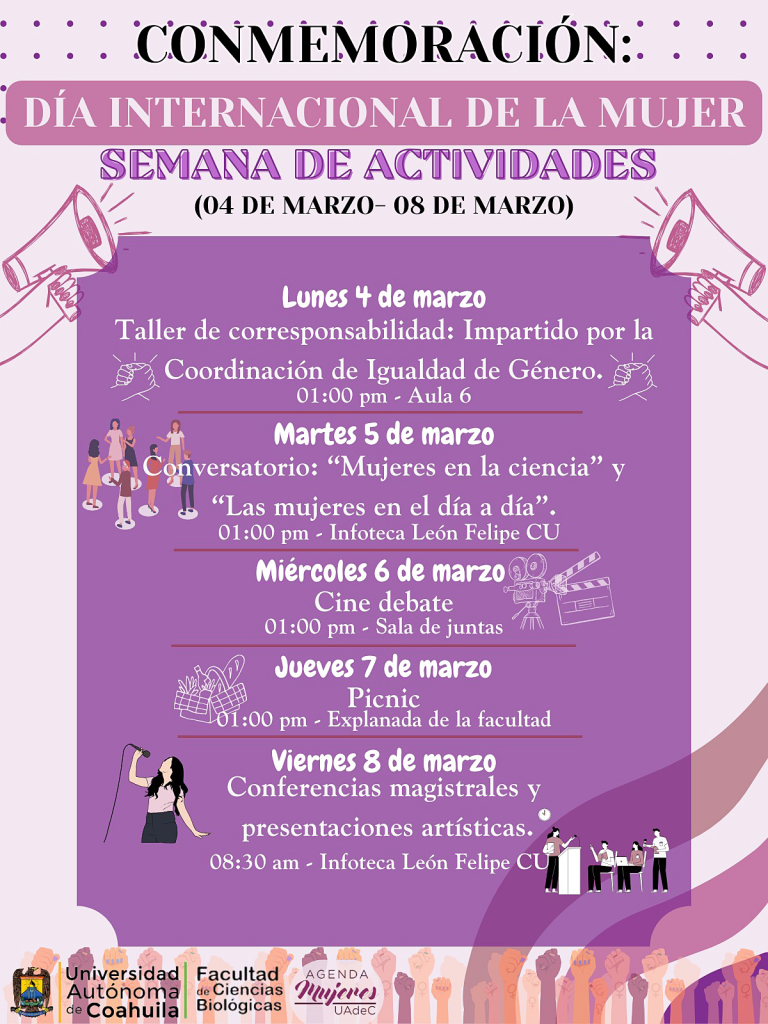 UAdeC Unidad Torreón conmemorará el Día Internacional de la Mujer con diversas actividades