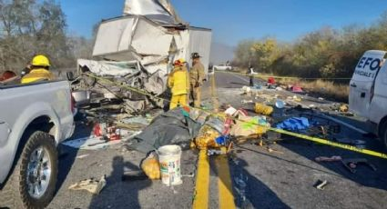 Mueren 9 en trágico accidente; viajaban hacia Monterrey