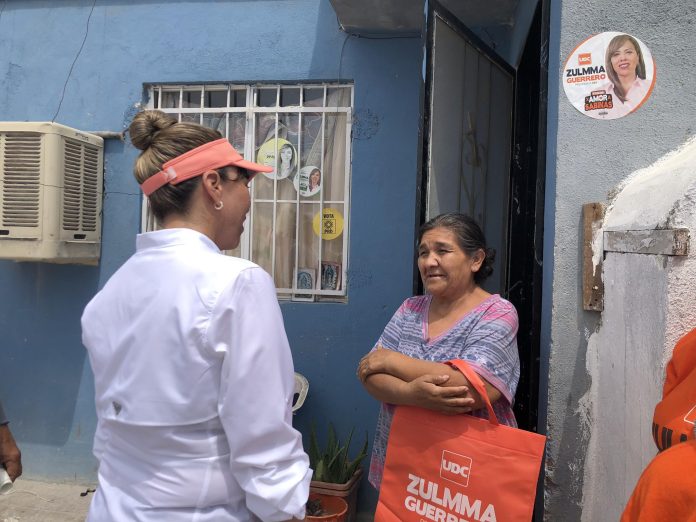 El respaldo a la candidata de las preferencias electorales en Sabinas