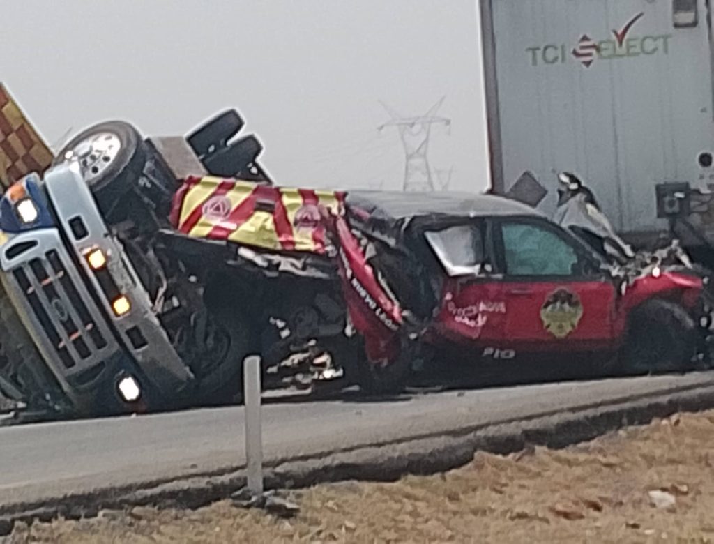 Accidente carretera Monterrey-Saltillo