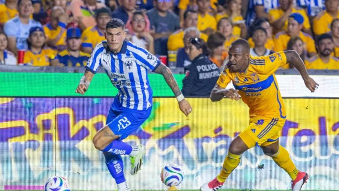 Monterrey derrota a Tigres 2-1 en la ida en 'El Volcán'