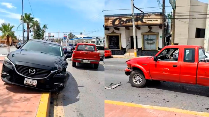 Se registra aparatoso accidente en el bulevar Pape de Monclova