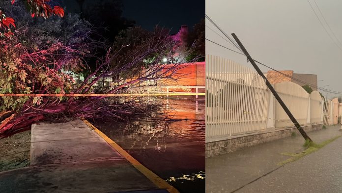 Lluvia atipica en Monclova deja daños en la Ciudad
