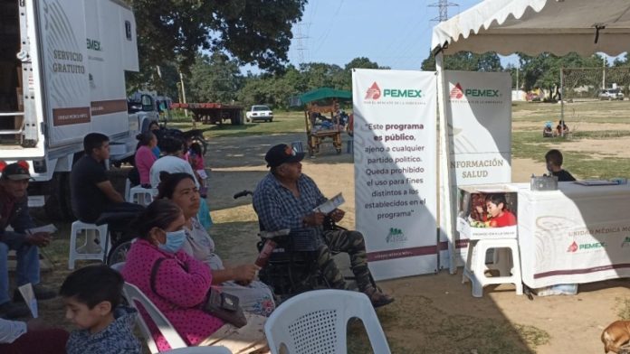 PEMEX lanza Unidad Médica Móvil con atención médica y medicamentos gratuitos