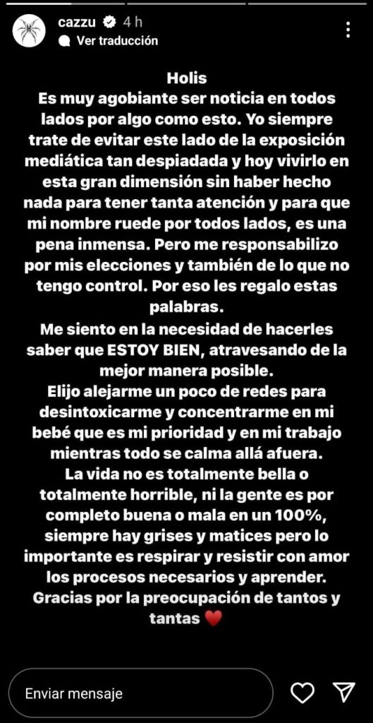 "Es una pena inmensa": Cazzu reacciona a relación de Nodal y Angela Aguilar