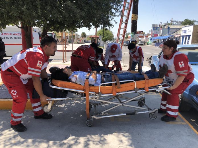 Lesionados en accidente en la zona centro de Sabinas