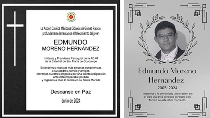Dan último adiós a Edmundo, joven que salvó a su amiga de morir ahogada en el río Nazas