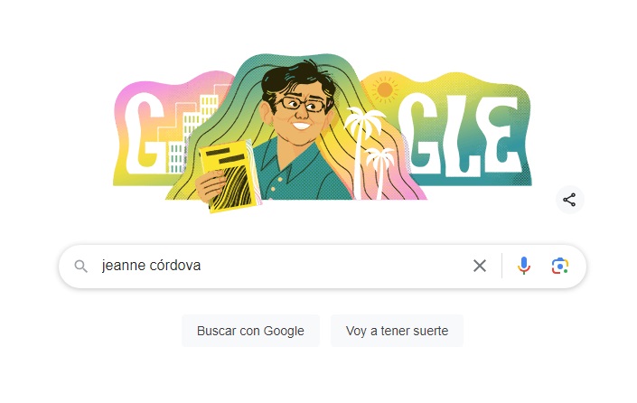 Doodle de Google, Jeanne Córdova