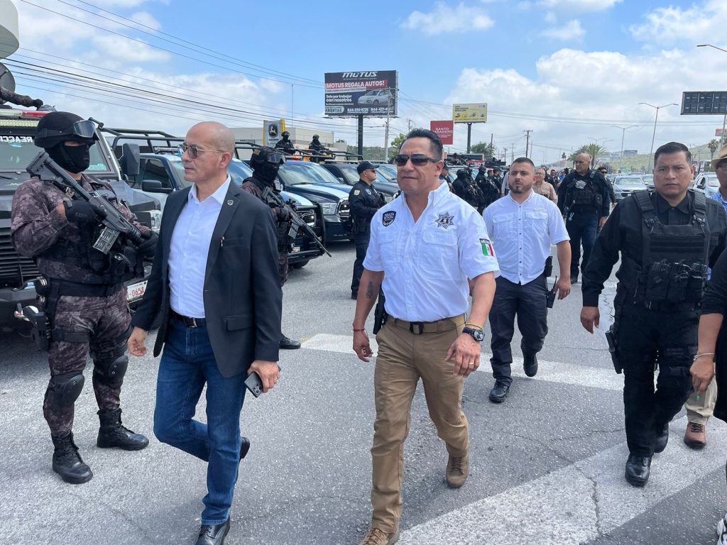 Participan 400 policías en el Operativo Presencia y Fuerza en Saltillo