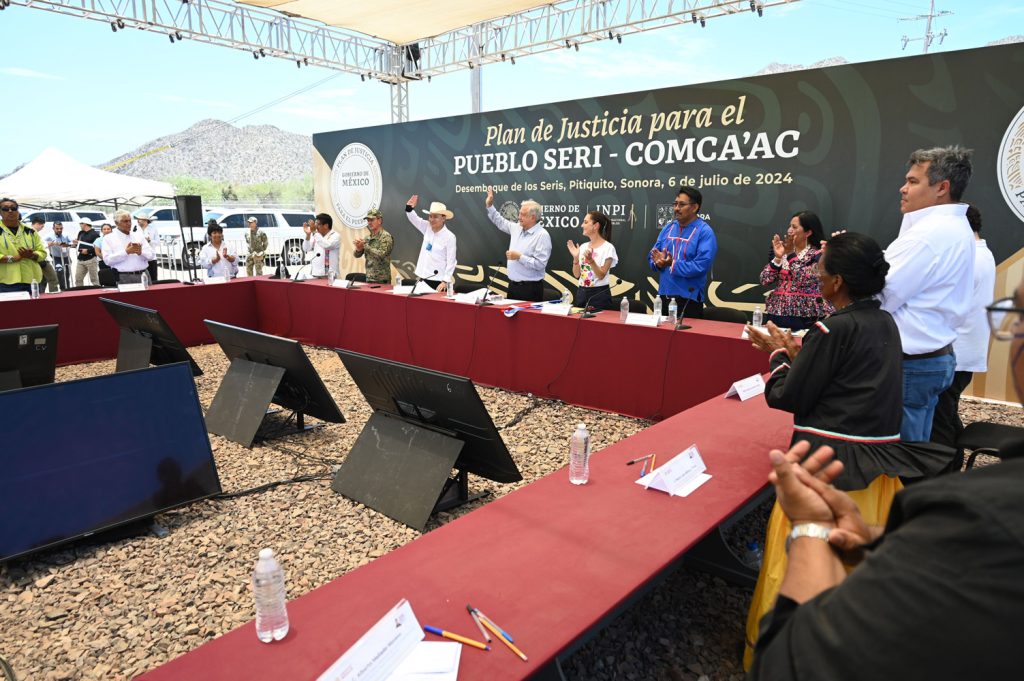 Vamos a continuar con el Plan de Justicia para el Pueblo Seri: Claudia Sheinbaum va por construcción de más caminos rurales en 2025