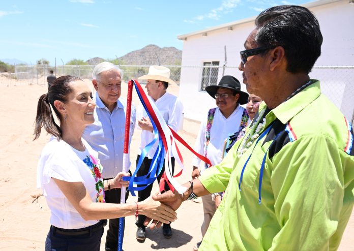Vamos a continuar con el Plan de Justicia para el Pueblo Seri: Claudia Sheinbaum va por construcción de más caminos rurales en 2025