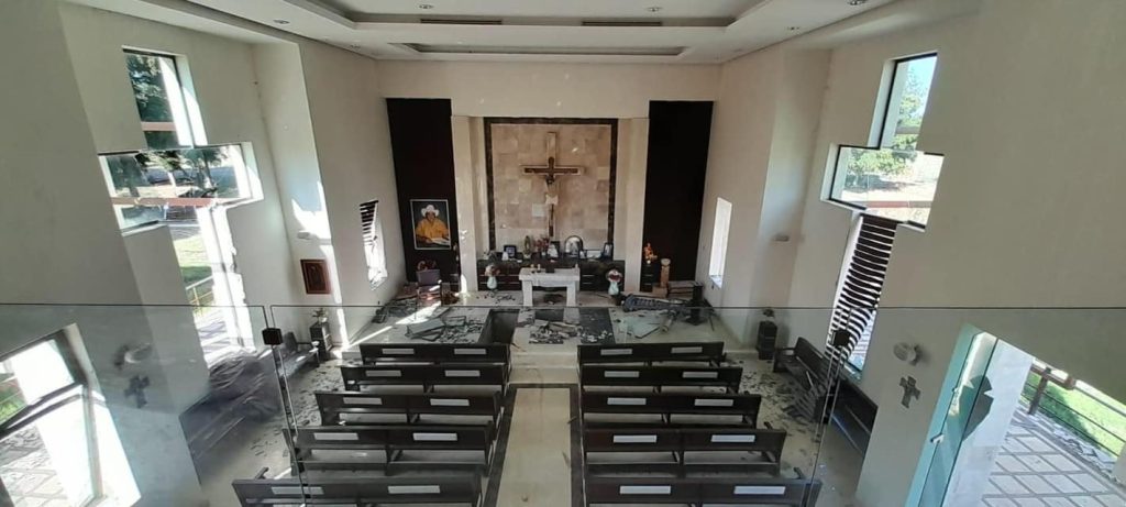 Roban restos de capilla familiar de Dámaso López "El Licenciado"