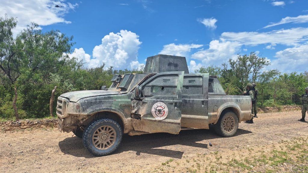 Ejército Mexicano aseguró armamento y vehículos en los límites de Tamaulipas con Nuevo León