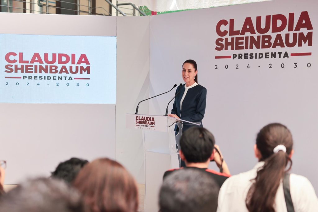 Claudia Sheinbaum anuncia construcción de tres mil km de tren de pasajeros en el norte para el próximo sexenio