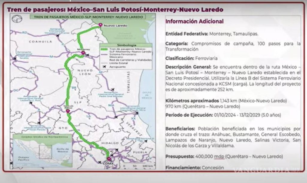 Attolini solicita incluir Torreón y Saltillo dentro de las estaciones de las rutas de pasajeros