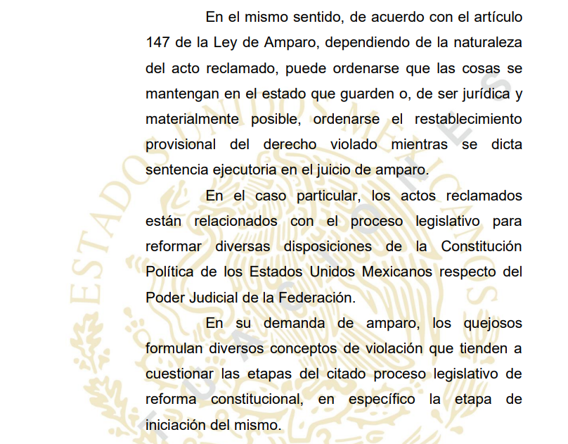 Jueza en Morelos prohíbe a la Cámara de Diputados discutir Reforma Judicial