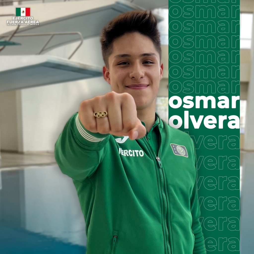 El Ejército, Fuerza Aérea y Guardia Nacional felicitan al clavadista Osmar Olvera Ibarra El Ejército, Fuerza Aérea y Guardia Nacional felicitan al clavadista Osmar Olvera Ibarra