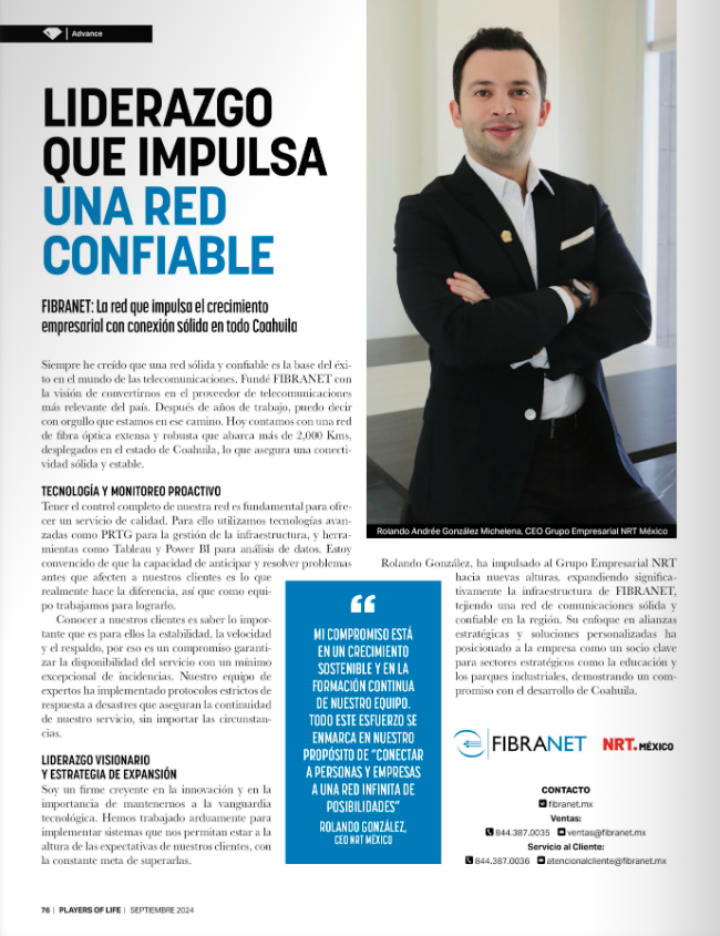 Fibranet continúa creciendo a pasos agigantados