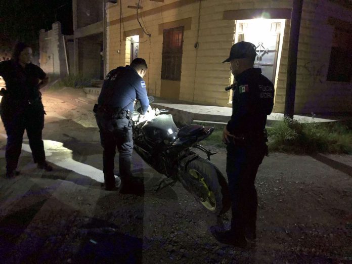 Policías lograron darle alcance a los motociclistas