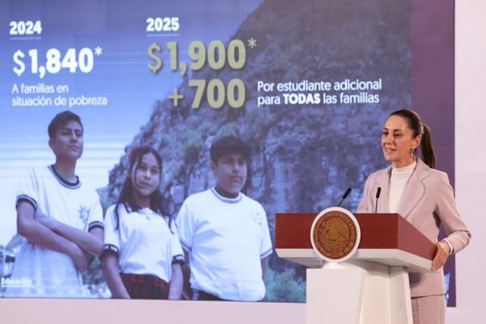 Claudia Sheinbaum anuncia la nueva Beca Universal 