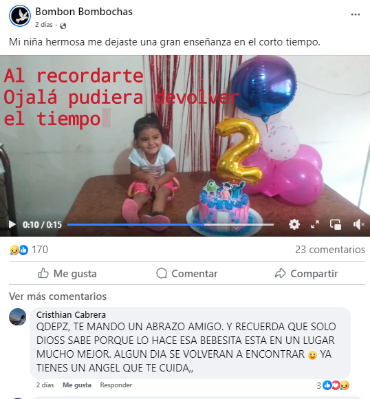 Payaso 'Bombón Bombochas' afirma que su nieta falleció por dengue