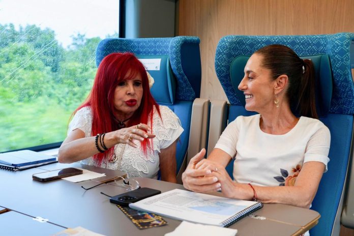 De Escárcega a Tenabo, Campeche; viaja Claudia Sheinbaum en el Tren Maya