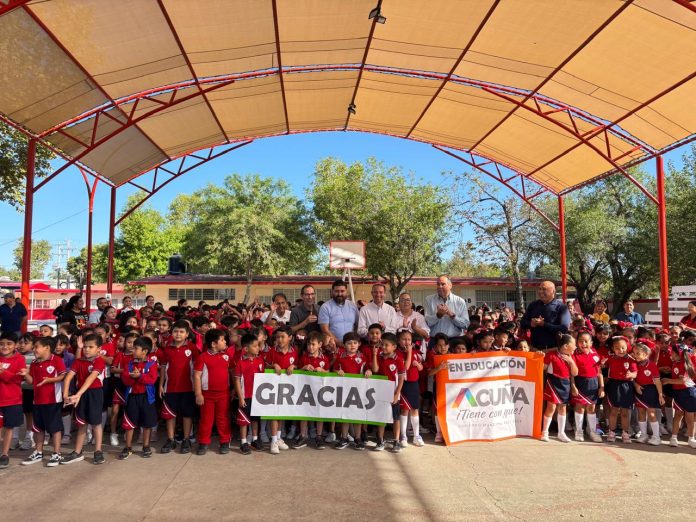 Municipio entregó obra importante en primaria Cinco de Mayo