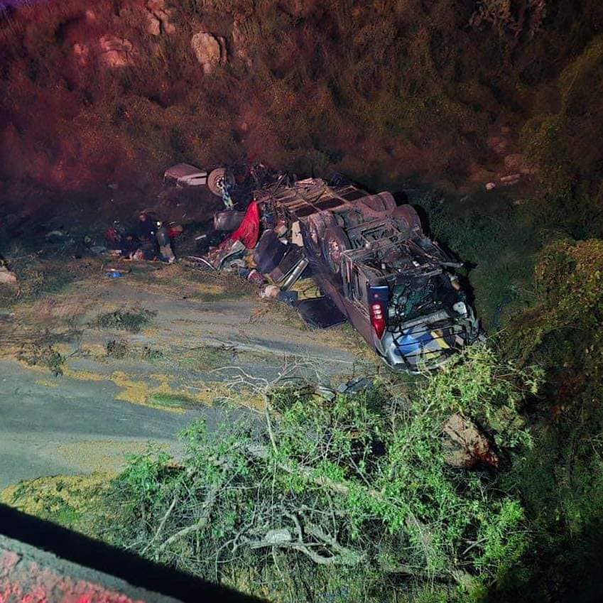 Lista de pasajeros de autobús que cayó al barranco y fallecieron 24 personas en Zacatecas