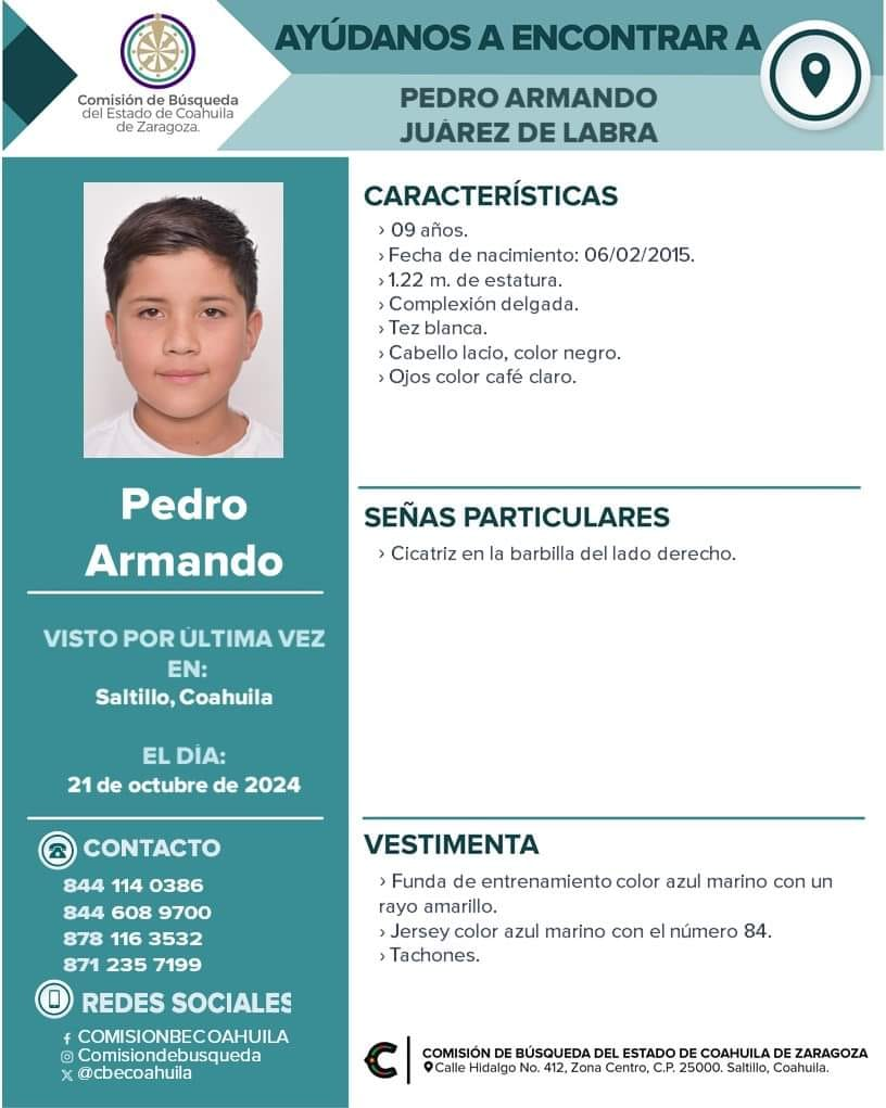 ¡Alerta en Coahuila!: Desaparecen tres hermanitos de 6, 8 y 9 años