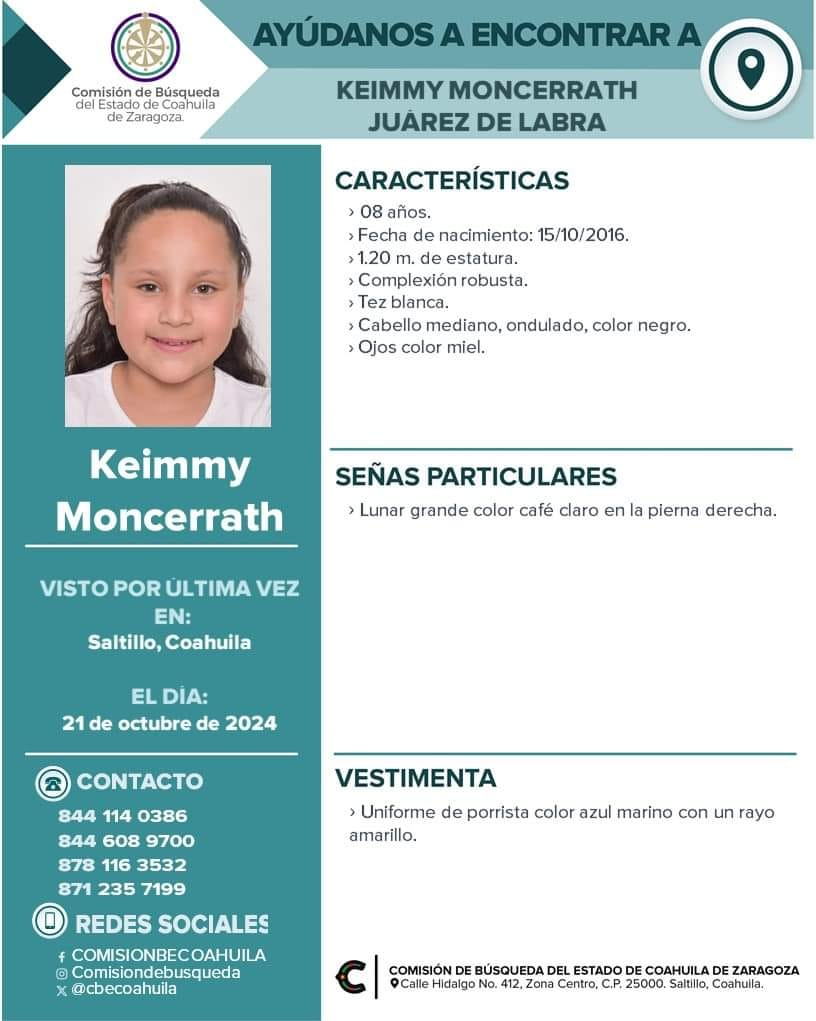 ¡Alerta en Coahuila!: Desaparecen tres hermanitos de 6, 8 y 9 años