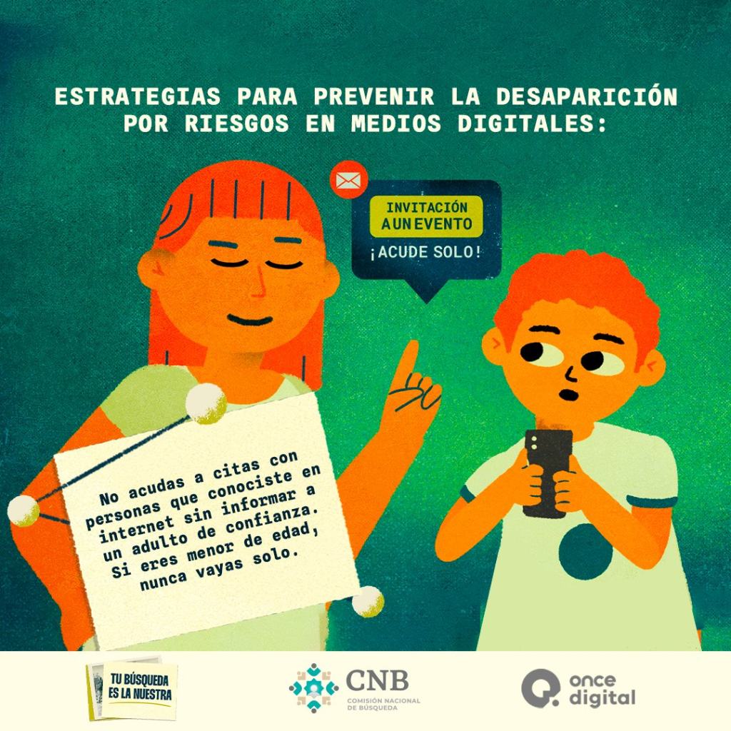 Comisión Nacional de Búsqueda alerta sobre seguridad digital de menores en México