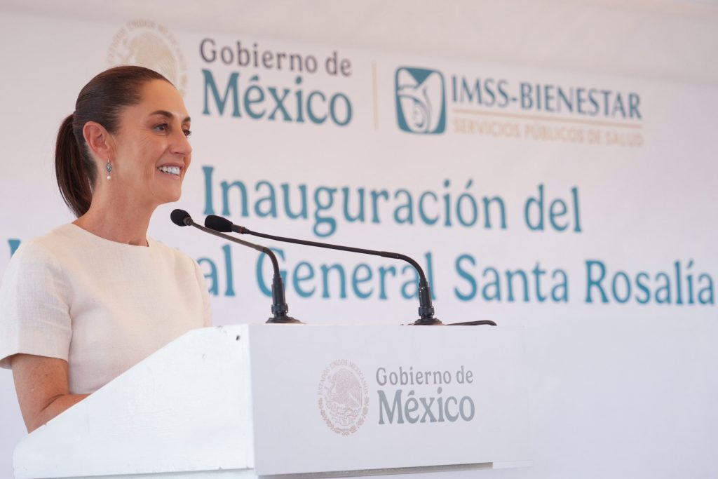 Claudia Sheinbaum inaugura Hospital General Santa Rosalía en Baja California Sur